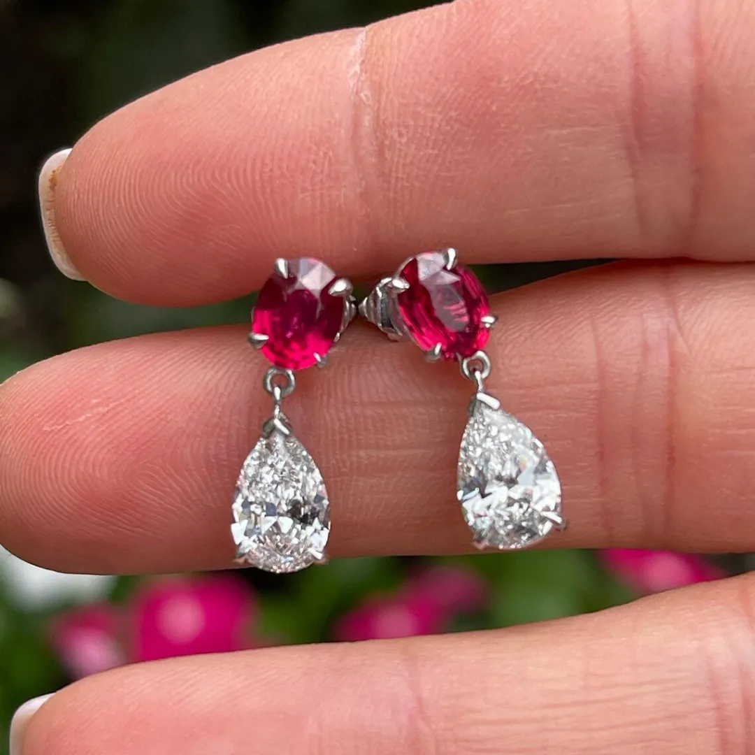 /public/photos/live/Red Ruby Pear Cut Drop Moissanite Stud Earrings 515 (2).webp